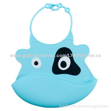 Babies' Christmas Bib, OEM and ODM Designs Welcomed, Made of Food Grade Silicone